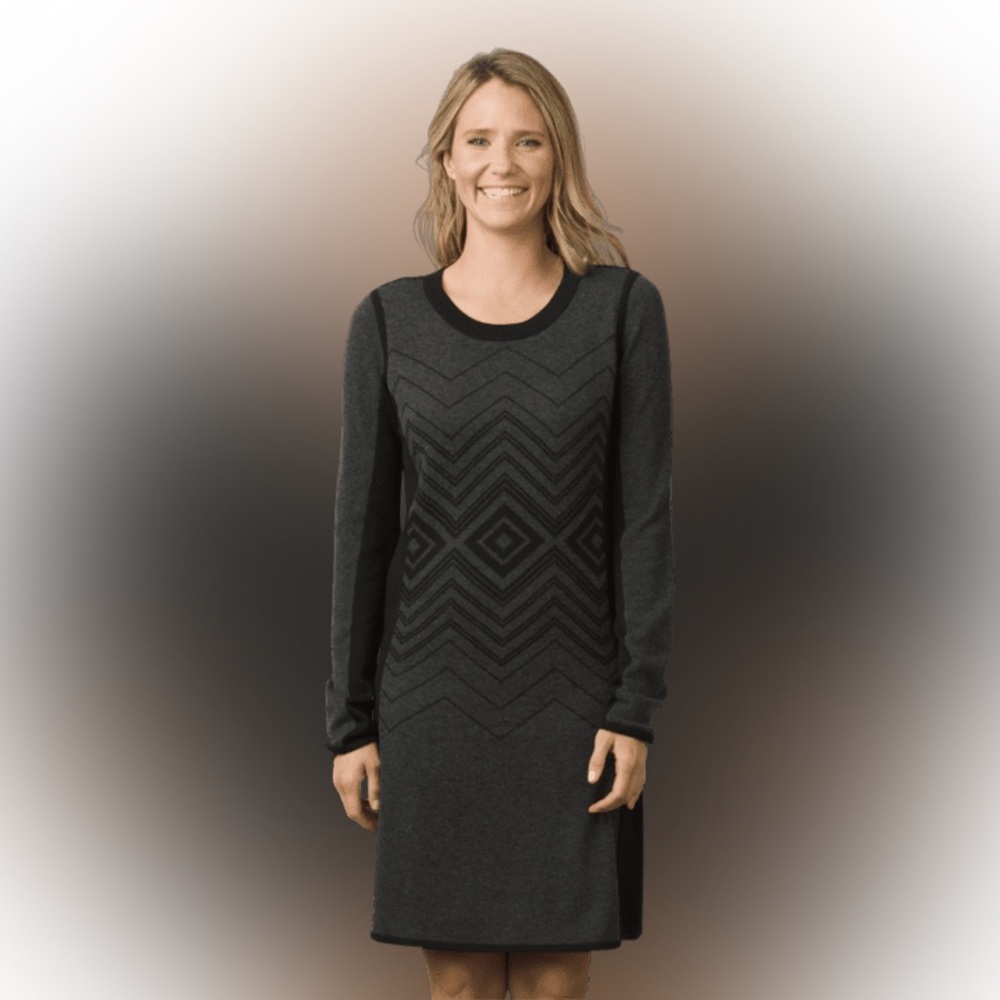 Prana Black Long Sleeve Dress